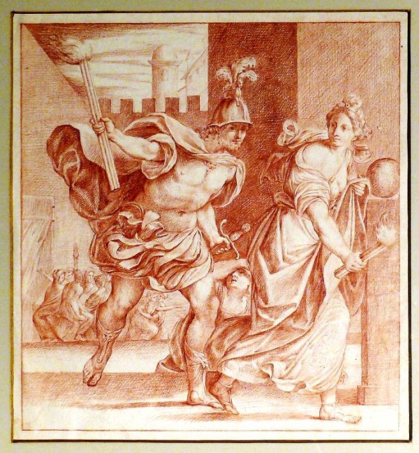 carlo-antonio-pisarri-ludovico-carracci-alessandro-e-taide-disegno