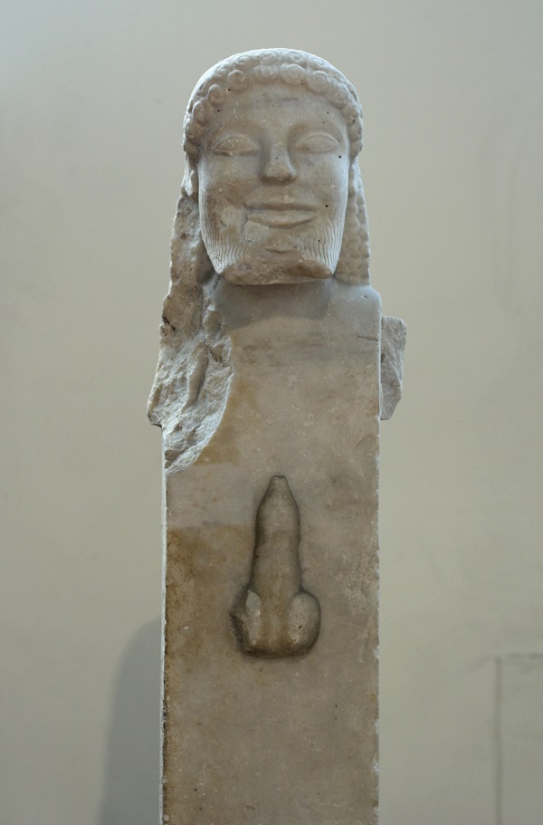 hermes-itifallico-erma-marmo-stile-arcaico-500- a.c.-atene-museo-archeologico-nazionale