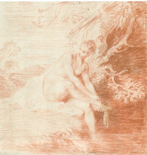 antoine-watteau-diana-al-bagno-vienna-albertina-graphische-sammlung