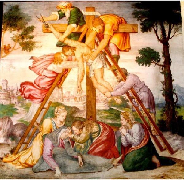 bernardino-luini-deposizione-dalla-croce-affresco-milano-monastero-san-maurizio-aula-monache