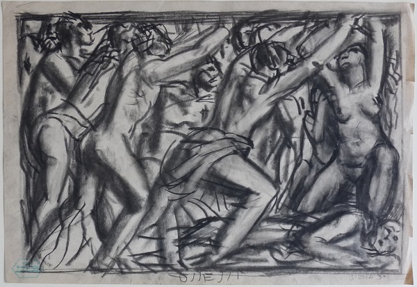 federigo-papi-ossessi-disegno-carboncino-1942