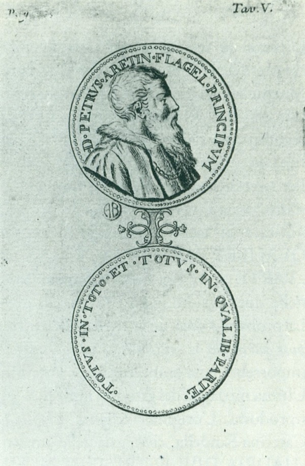 medaglia-ritratto-pietro-aretino-xilografo-mazzucchelli-vita-pietro-aretino-1741-1763