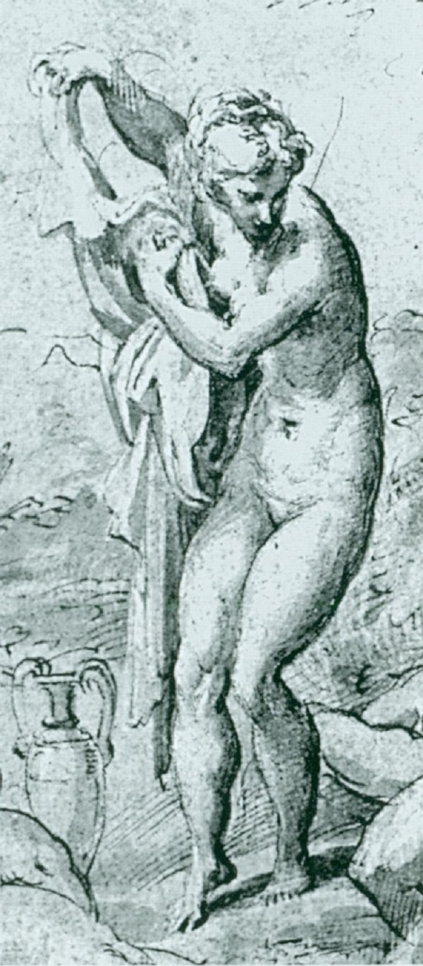 parmigianino-ninfa-particolare-disegno-firenze-uffizi