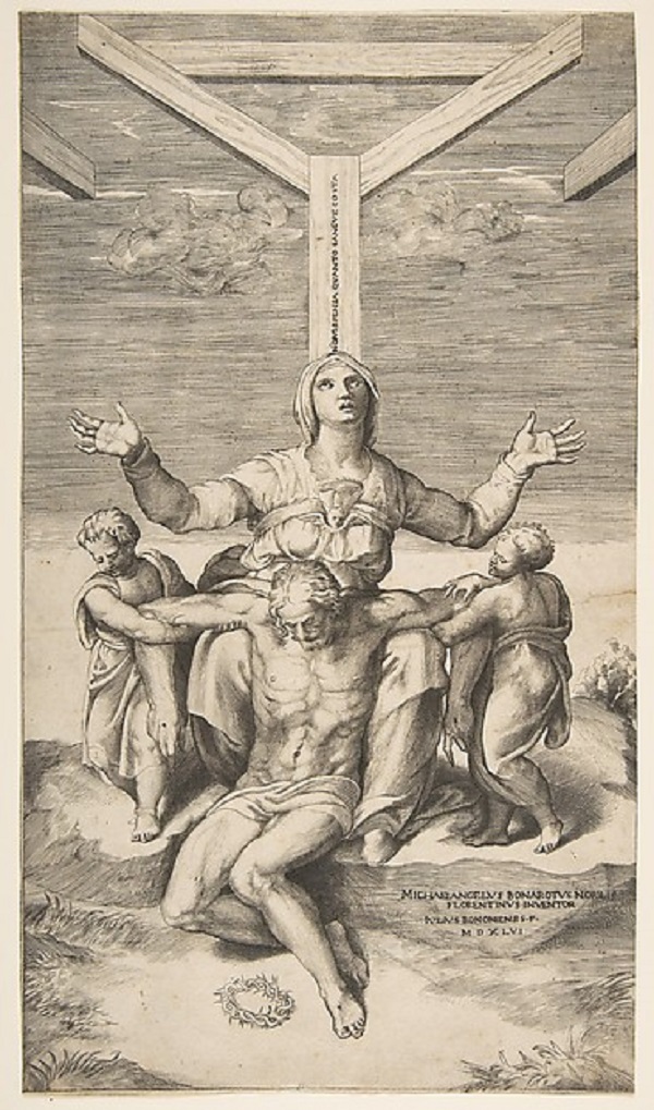 giulio-bonasone-pietà-da-michelangelo-incisione-1546-new-york-metropolitan