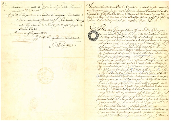 trascrizione-bolla-1852-castiglione-olona-archivio-casa-castiglioni-palazzo-branda-castiglioni