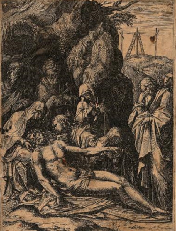 cornelis-cort-taddeo-zuccari- deposizione-1567-incisione-bergamo-accademia-carrara