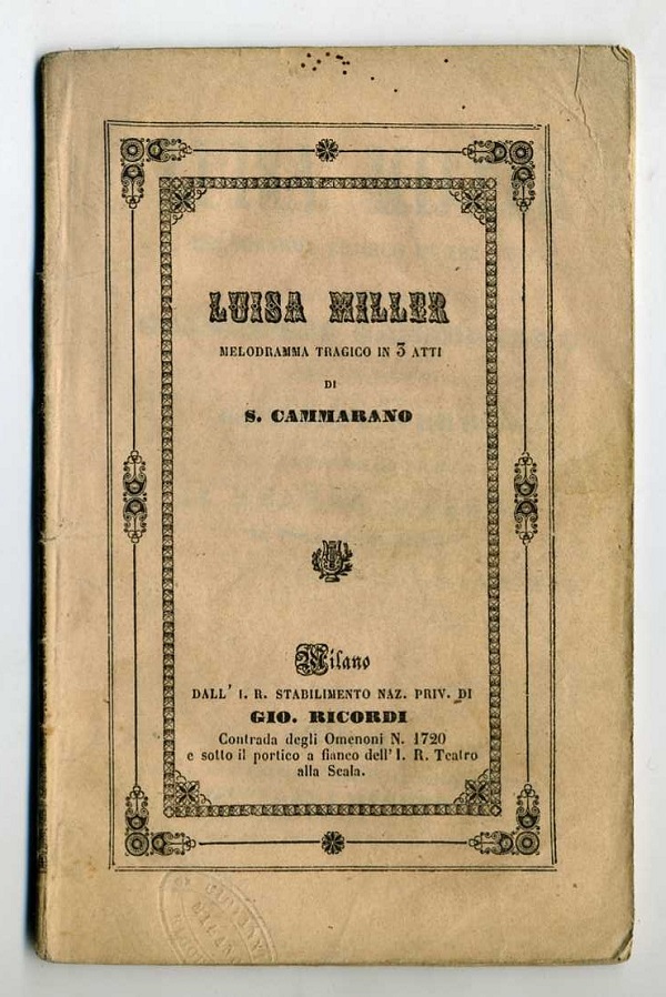 giuseppe-verdi-luisa-miller-salvatore-cammarano-libretto-milano-ricordi-teatro-intra-1853