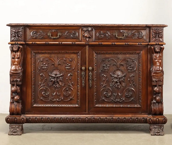 credenza-neorinascimentale-italia-xix-secolo