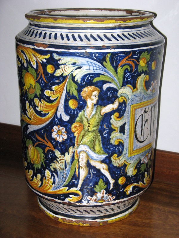 albarello-maiolica-veneto-mastro-domenico-xix-secolo